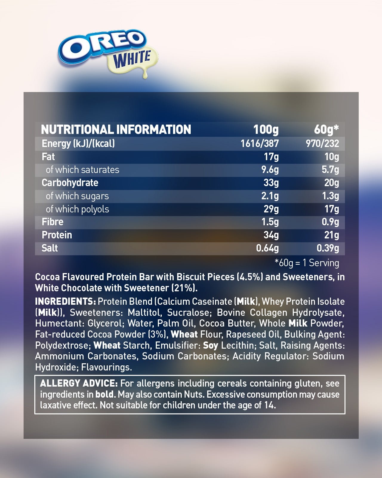 Grenade OREO Protein Bar - High Protein, Low Sugar, 12 x 60 g - Image 8